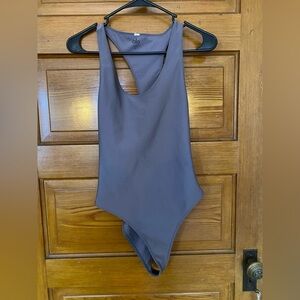 ALO Yoga Gray Bodysuit